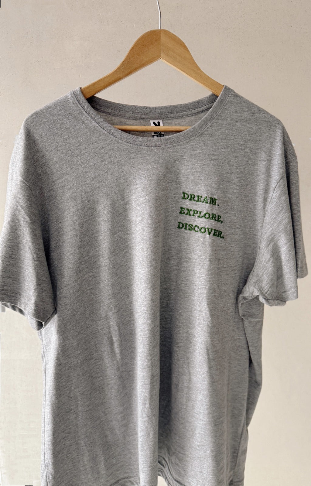 Camiseta manga corta gris