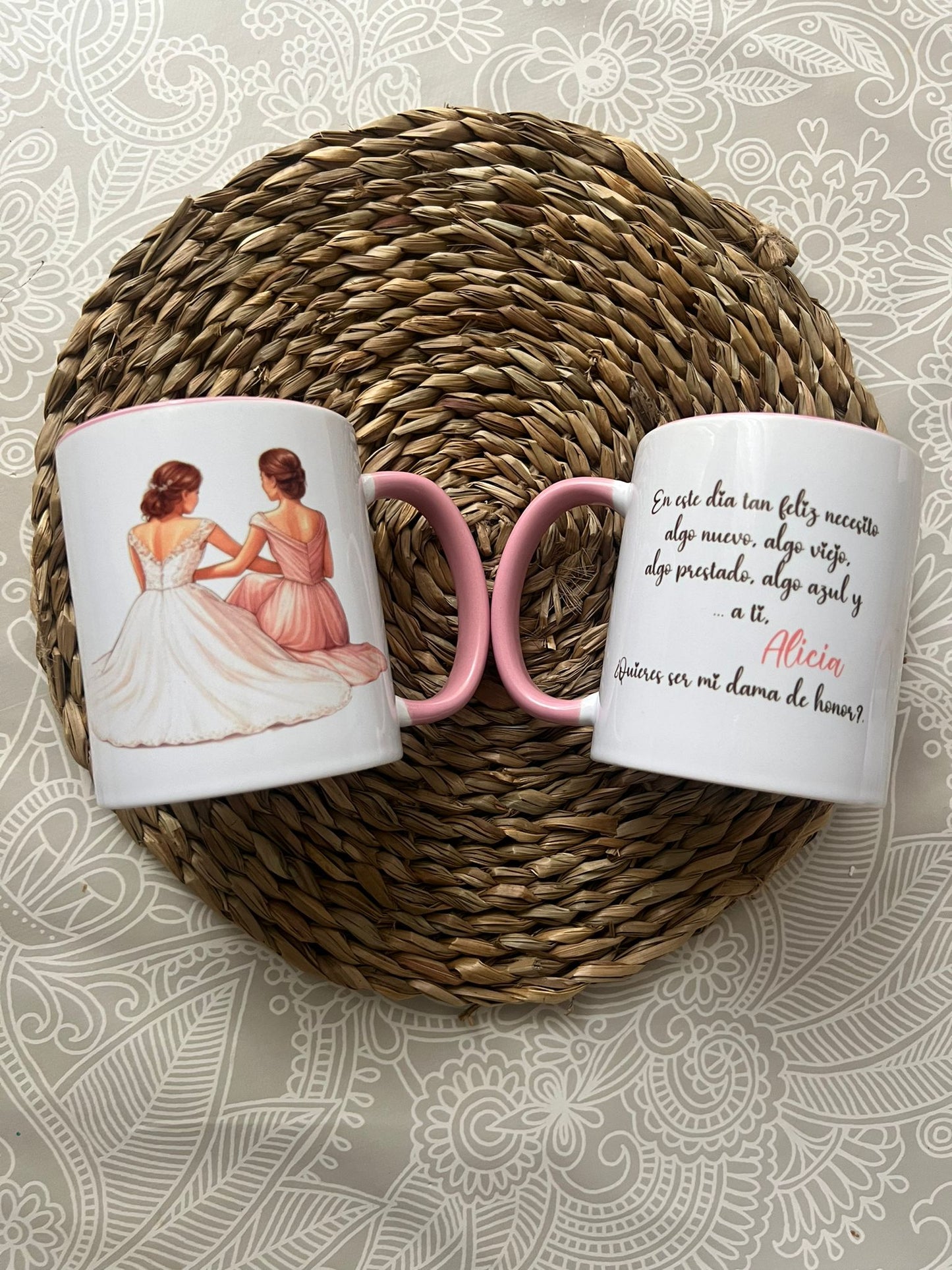 Taza personalizada para dama de honor